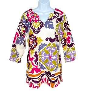 Tori Richard Honolulu Cotton Tunic Cover Up Size 6